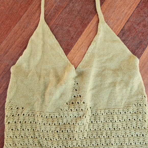 SHEIN Green Knitted Cha Cha Dress Size Medium - Picture 5 of 16